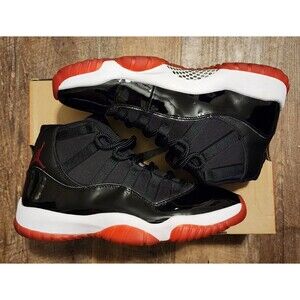 Air Jordan 11 Retro Size 10.5 US Black/True Red-White 378037-061
